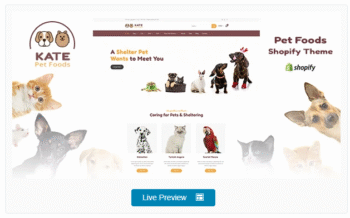 Kate - Pet Food & Supplies Shopify Theme Download