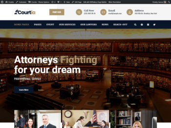 Courtia - Lawyer & Consultancy WordPress Template Download