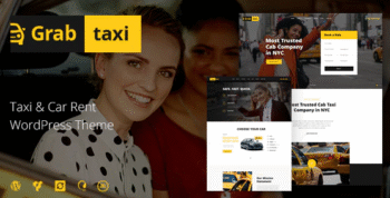 Grab Taxi | Cab Booking & Online Ride WordPress Theme Download